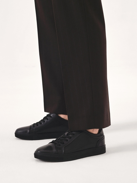 Férfi időtálló bőr tornacipő AJAKS