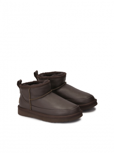 Gyapjú szigetelt bőr hócsizma ZULA