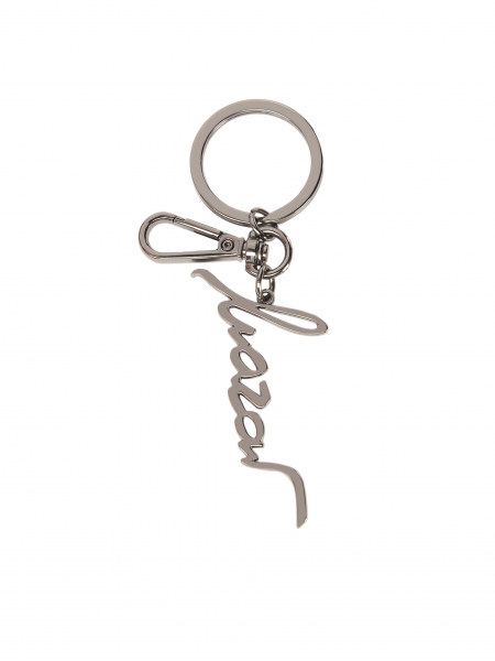 Ezüst kulcstartó gyűrűvel és karabinerrel  MARENA