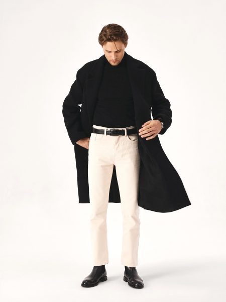 Fekete limitált kiadású bőr Chelsea csizma GRANTES