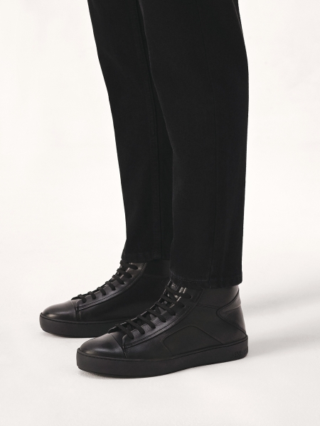 Bőr boka tornacipő LEONID