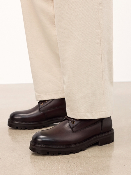 Barna csizma trep talpán REMIGGIOS