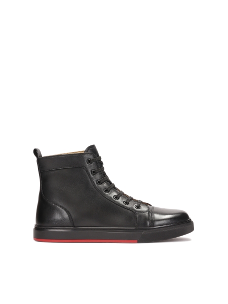 Fűzős magas bőr tornacipő LENNART