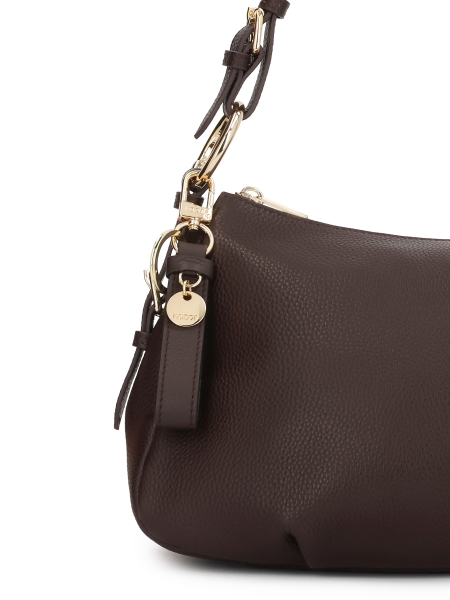 Kulcstartó barna bőrszíjjal STOREY