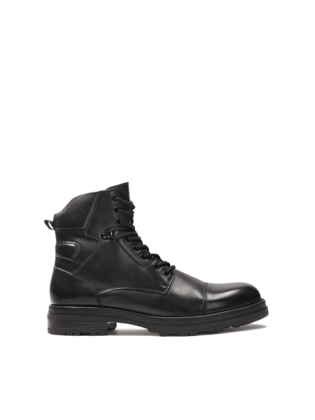 Bőr fűzős bokacsizma PAVELLI