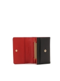 Fekete pénztárca piros belsővel MELLY