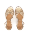 Arany szandál szőtt pántokkal FREESIA