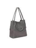 Szürke kézitáska kétféle fogantyúval ALEXANDRIA