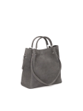 Szürke kézitáska kétféle fogantyúval ALEXANDRIA