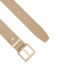 Egyszerű bőr öv taupe színben  KALMA