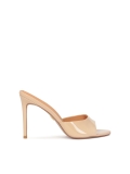 Magas sarkú lakkbőr mules AUDE