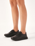 Női fekete minimalista tornacipő  ZINNA