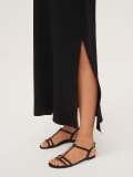 Női fekete lapos talpú szandál  CITRINE