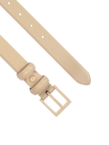 Elegáns bézs színű ruhaöv szögletes csattal  PERKINS