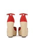 Piros platformos sarkú szandál BELLS