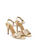 Bézs és arany szandál keresztbe tett pántokkal LILIAN