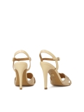 Bézs és arany szandál keresztbe tett pántokkal LILIAN