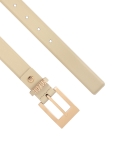 Bézs színű öv aláírt övhurokkal  SALLE