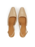 Bézs színű cipő egyedi sarokkal NISSA