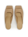 Alacsony sarkú bőr mules SIENA