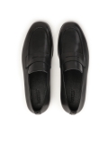 Fekete klasszikus bőr papucs DORIANO
