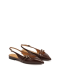 Slingback szivattyú lapos talpú AMY