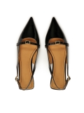 Lakkbőr lapos slingback szivattyú COCO