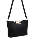 Nagy, fekete, szabályos formájú kézitáska AUDREY