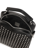 Fekete kézitáska ezüst szegecsekkel díszítve NASIRA
