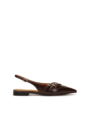 Slingback szivattyú lapos talpú
