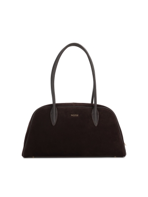 Barna velúr kézitáska