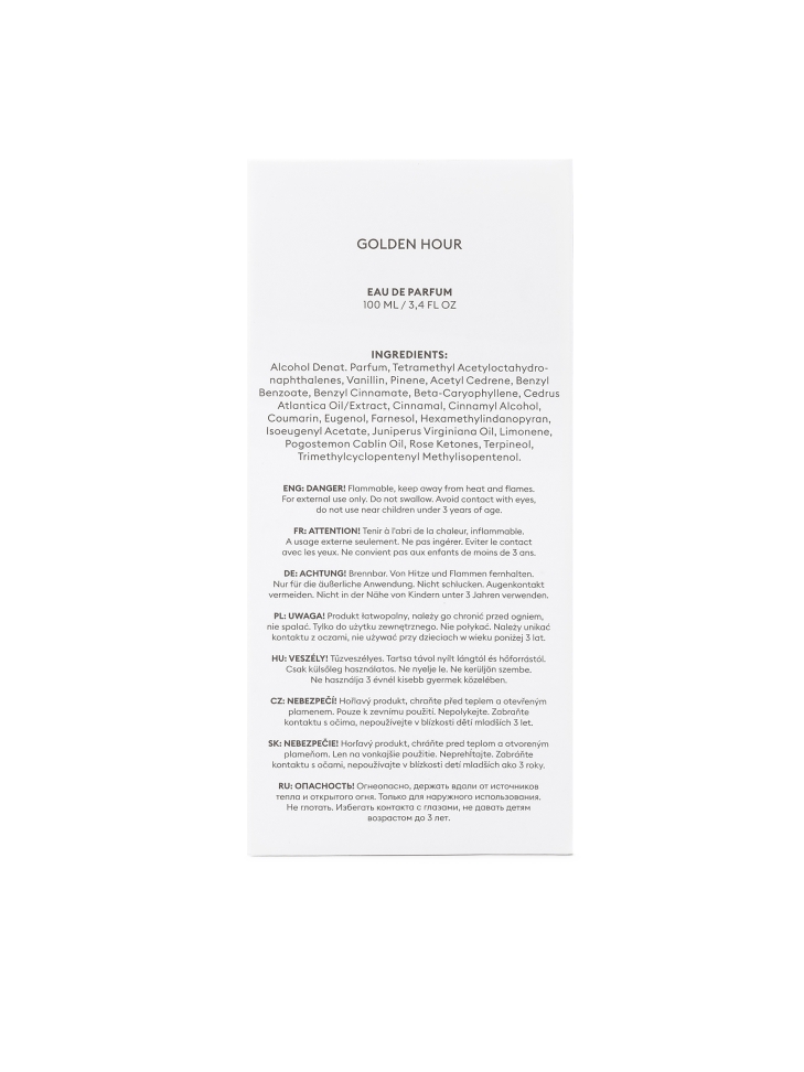 Férfi Eau de Parfum 100 ml GOLDEN HOUR