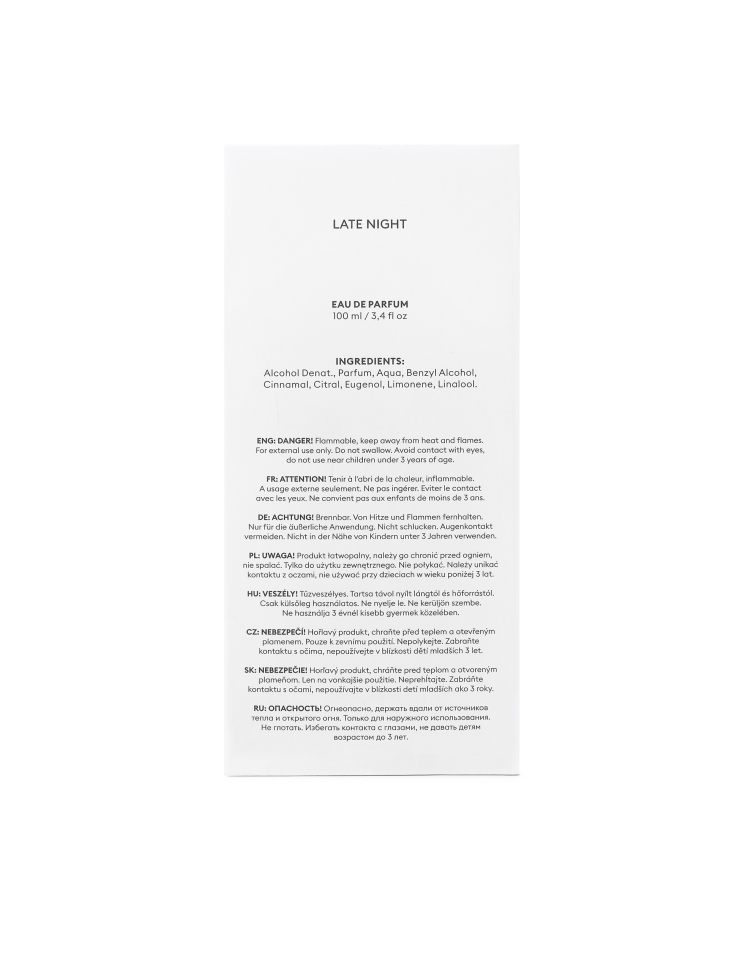 Férfi Eau de Parfum 100 ml LATE NIGHT