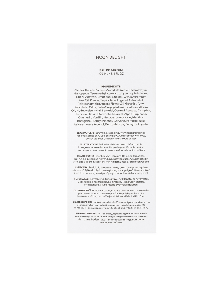 Férfi Eau de Parfum 100 ml NOON DELIGHT