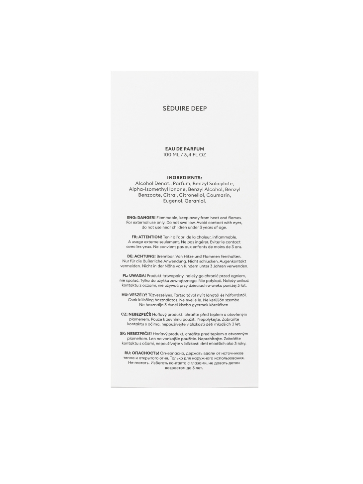 Férfi Eau de Parfum 100 ml SEDUIRE DEEP