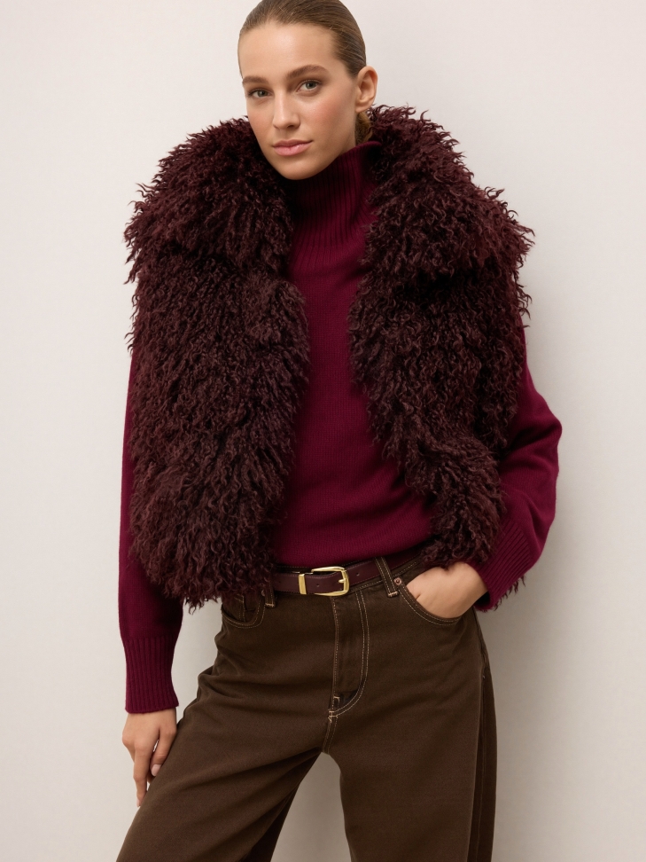 Kétoldalas női bőr öv arany részletekkel MILL