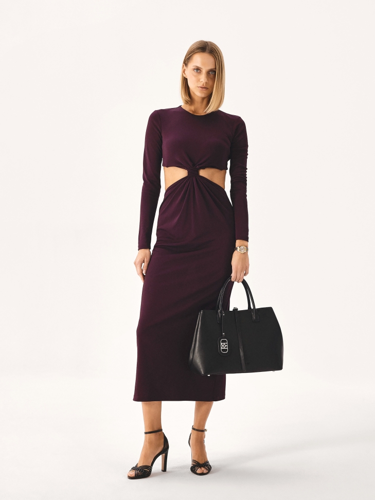 Női fekete szandál FREESIA