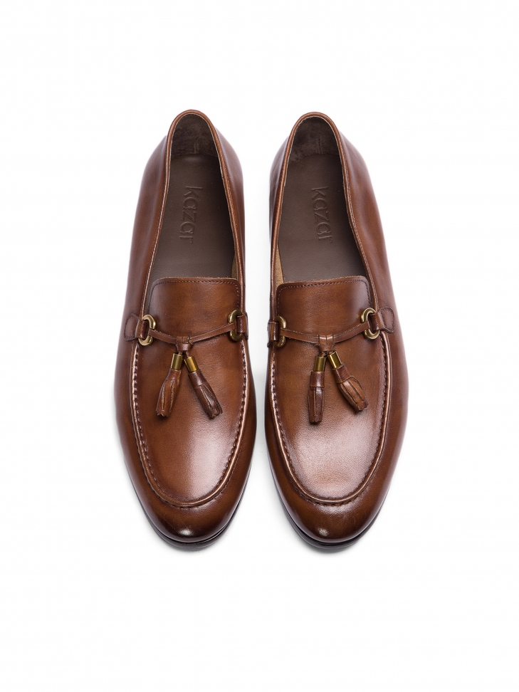 Férfi barna loafer SAHAND