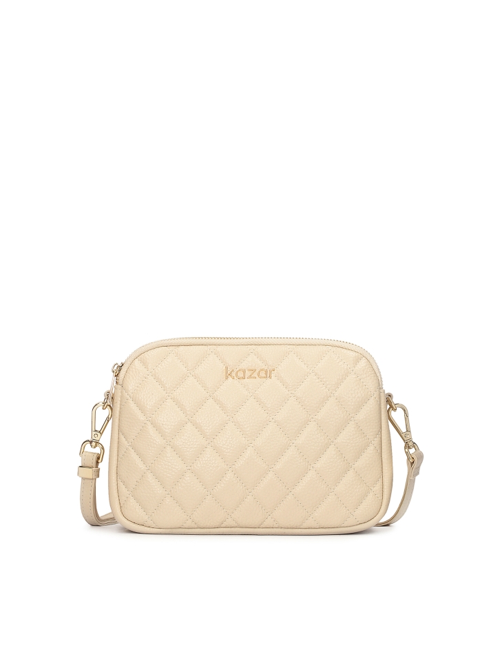 Bőr steppelt táska övön RITA