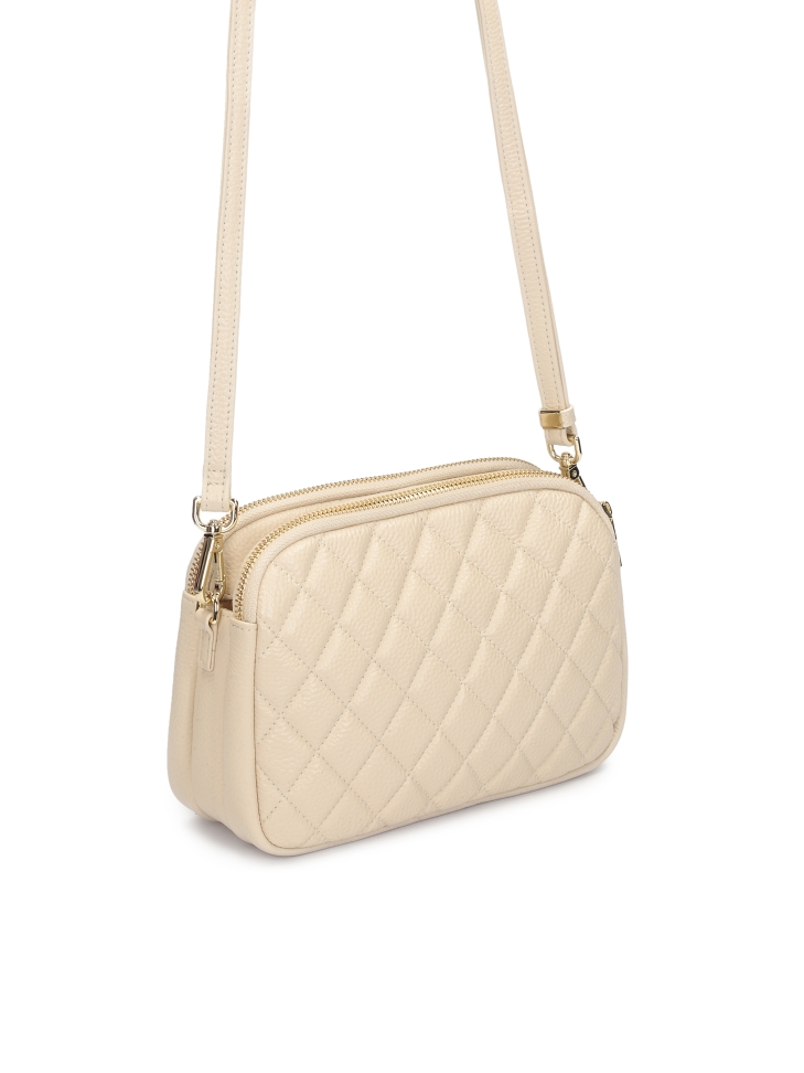 Bőr steppelt táska övön RITA