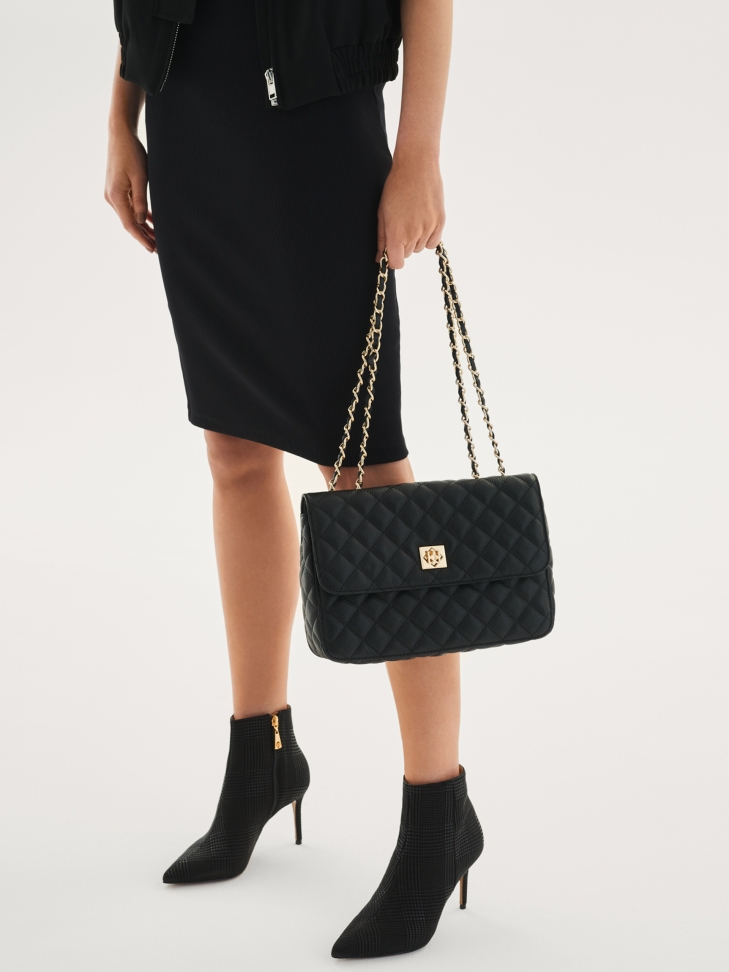 Női fekete csizma JACKIE