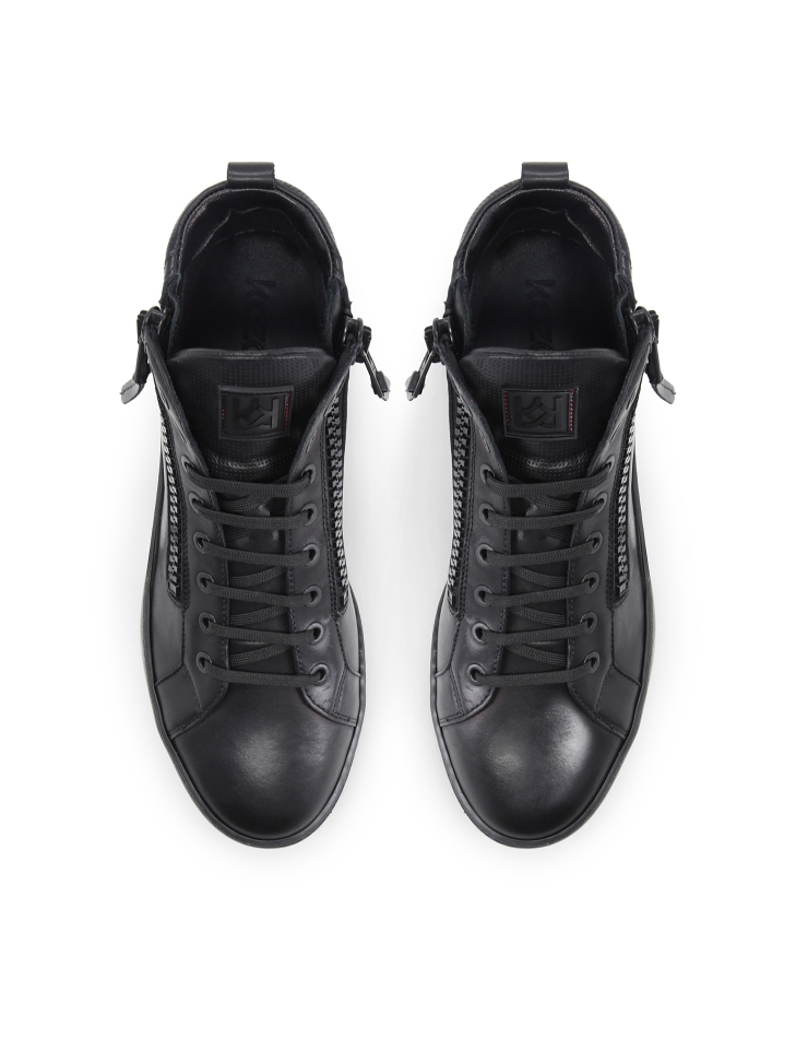 Férfi fekete tornacipő LEONID