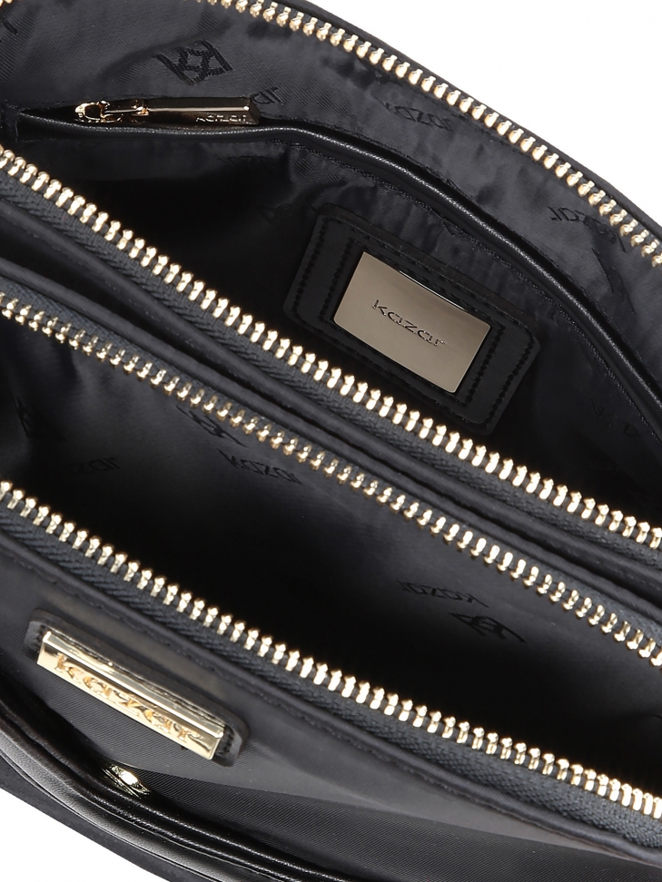 Női fekete futártáska POLINE