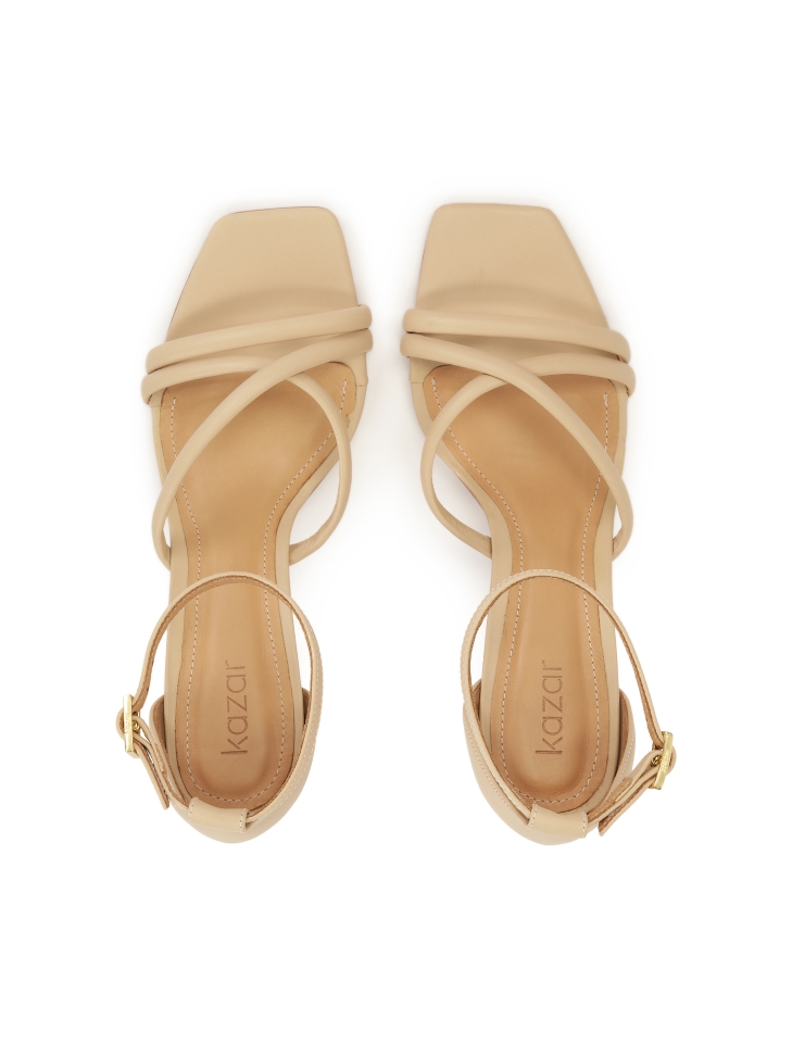 Minimál stílusú bézs szandál CIRI