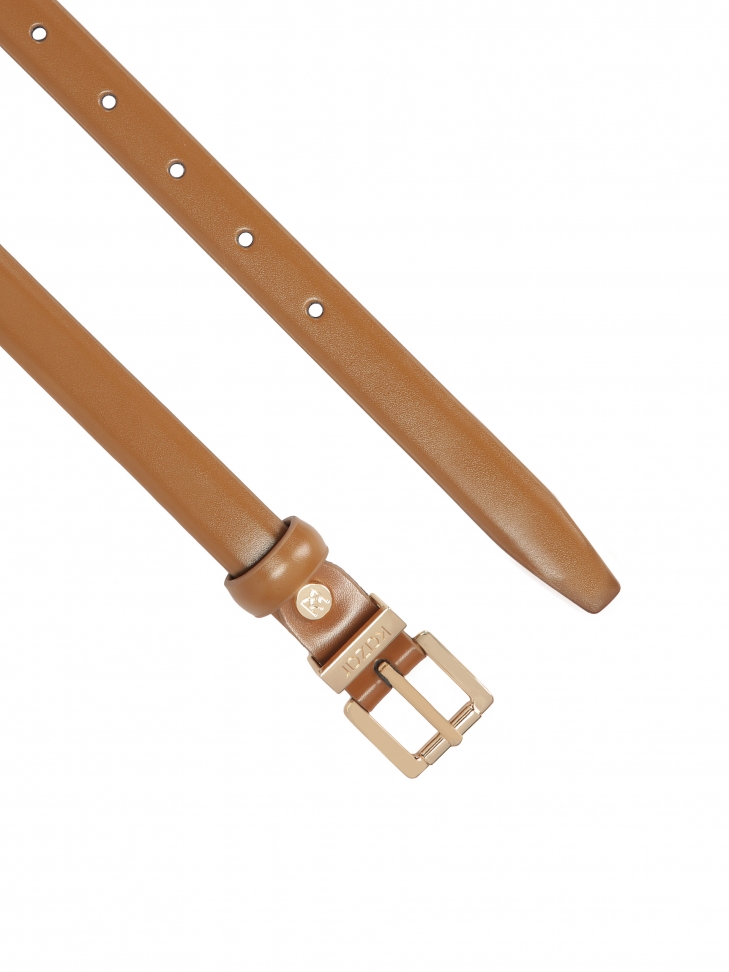 Barna bőr öltözködési öv SHERRY