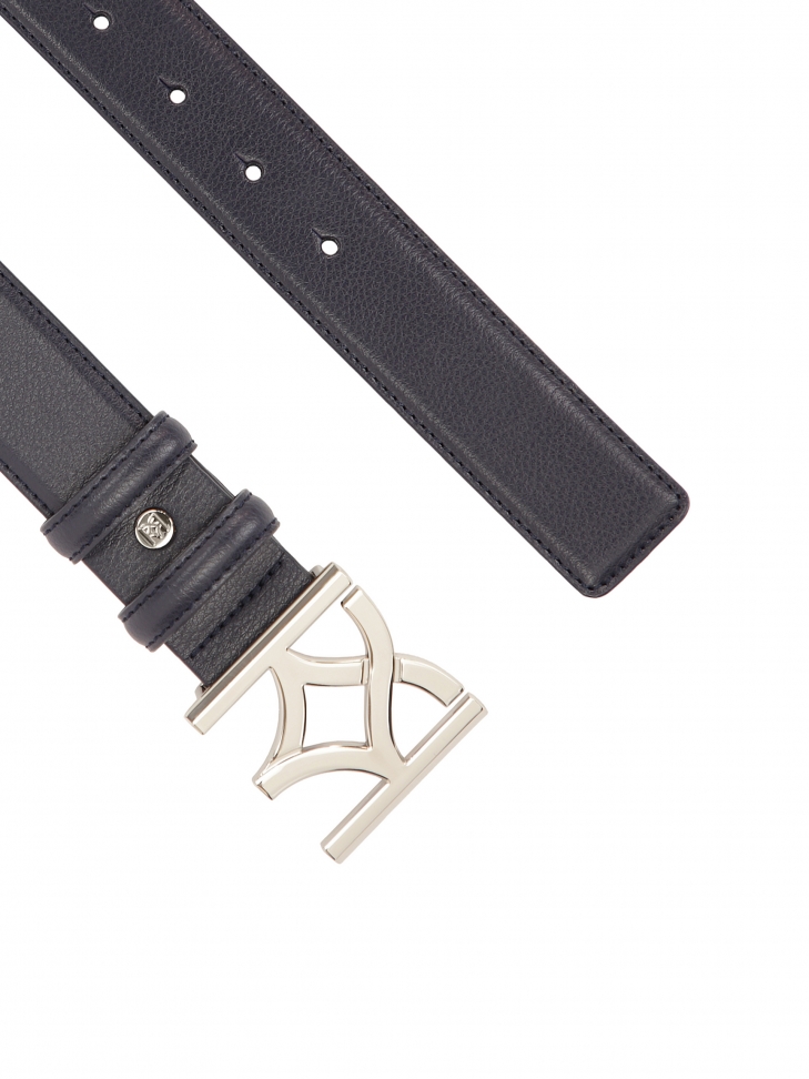 Tengerészkék öv dekoratív csattal MANUELA