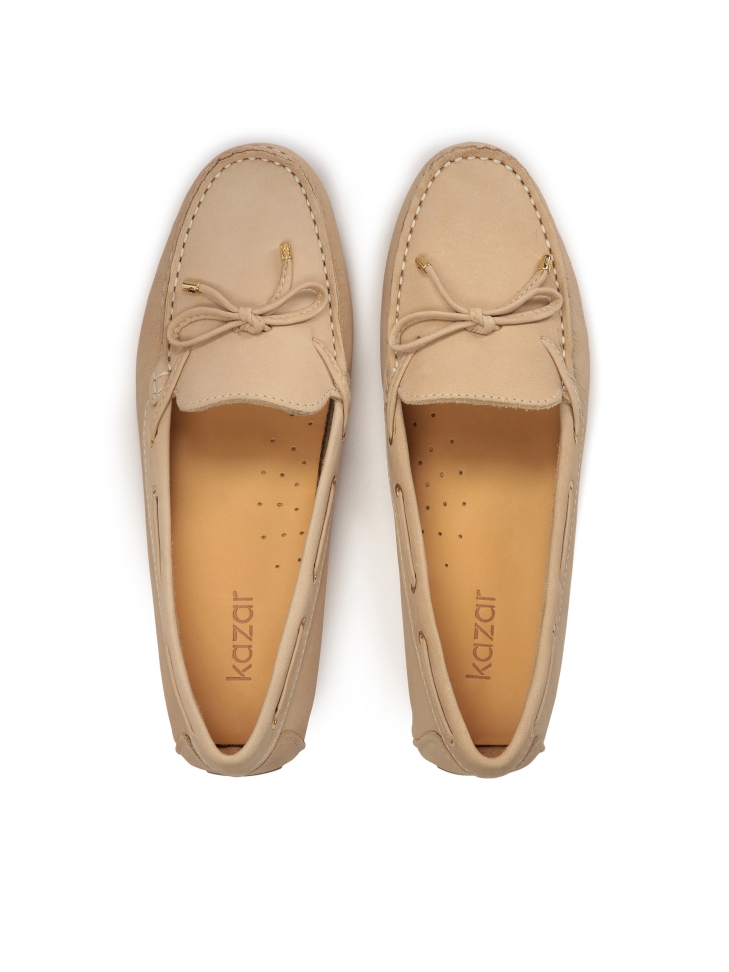 Női nubuk mokaszin APRICOT