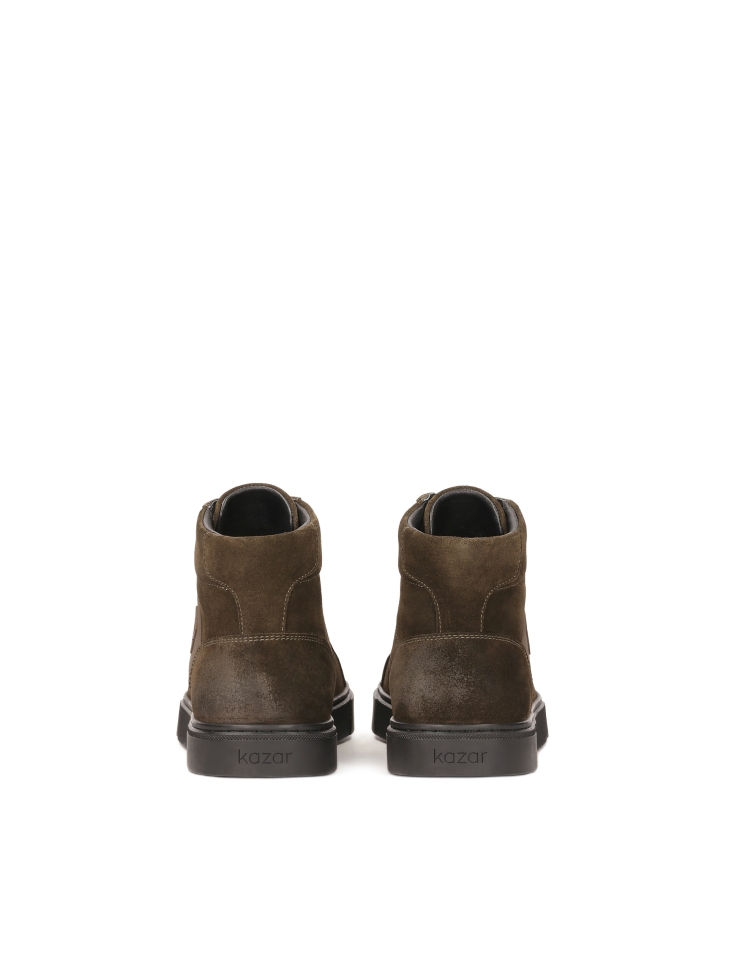 Magas fűzős velúr tornacipő TRUXTON