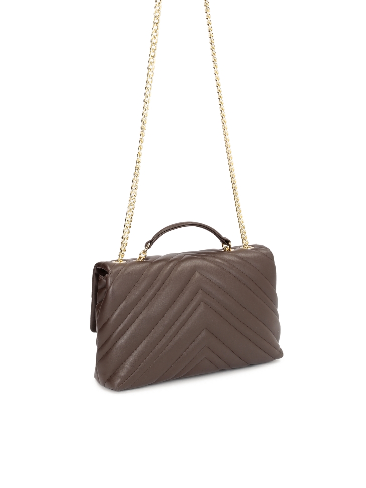 Kompakt válltáska divatos steppeléssel  HALLIE