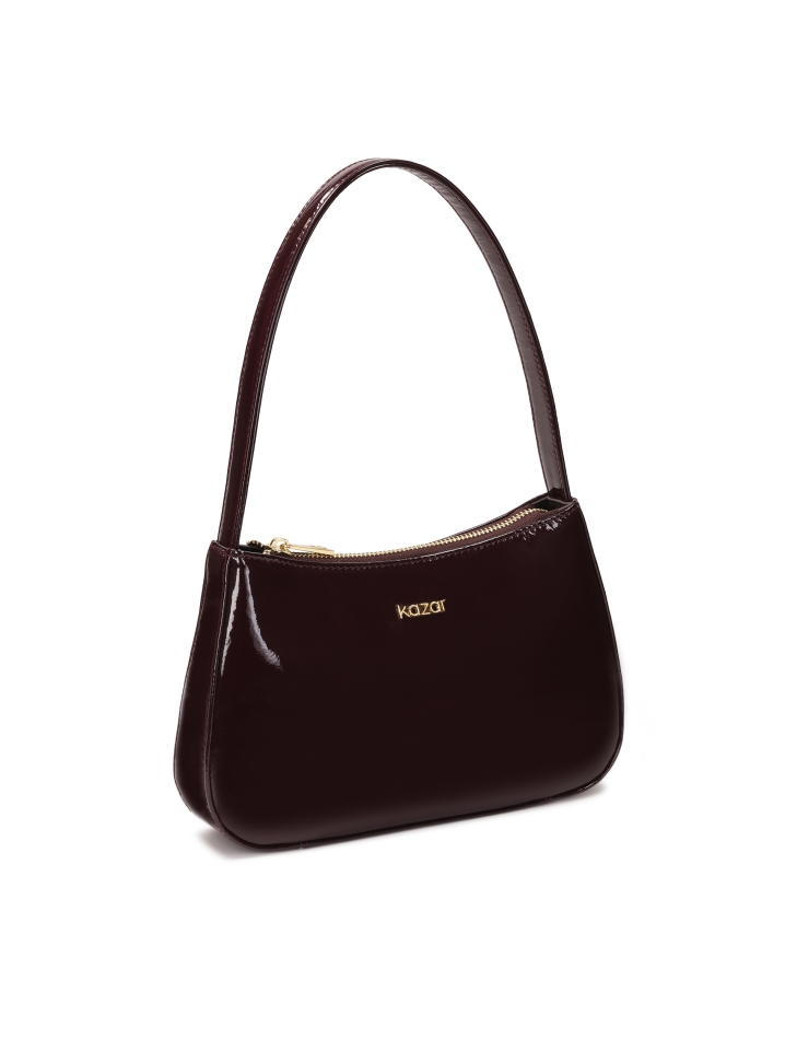 Kis lakk táska bordó színben TILDA MINI